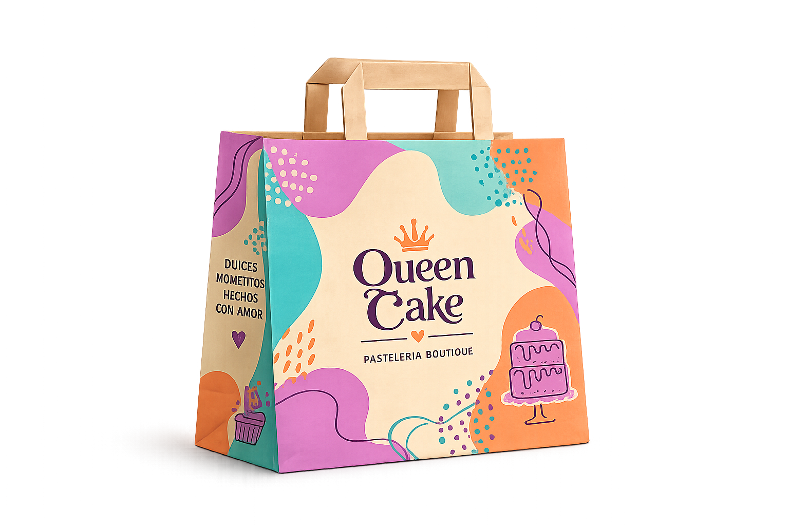 Bolsa asa plana personalizada