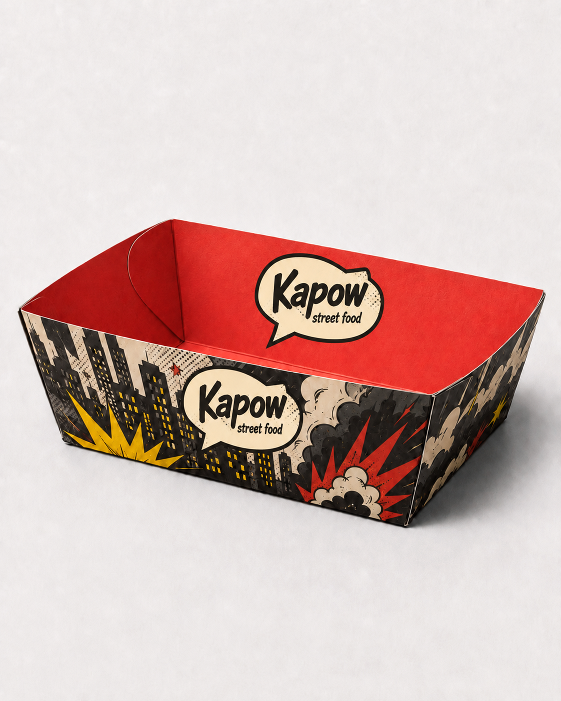 Bandeja para entrantes — otro diseño, Kapow street food