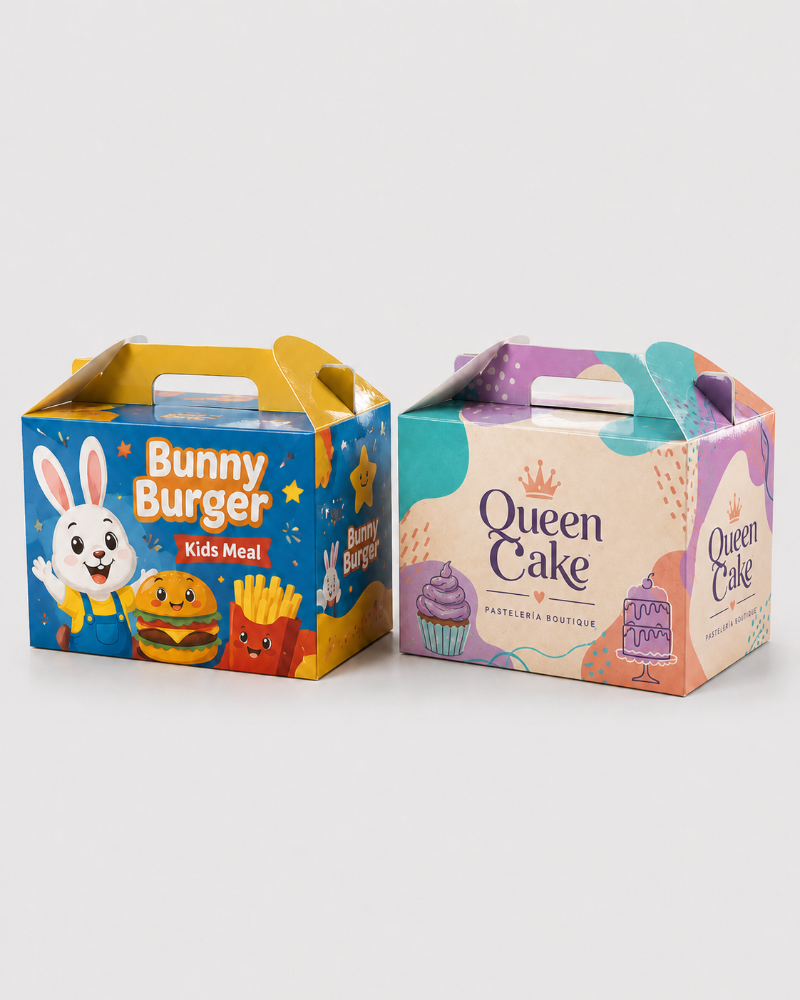 Caja tipo maletín con asa personalizada — DuoPrint