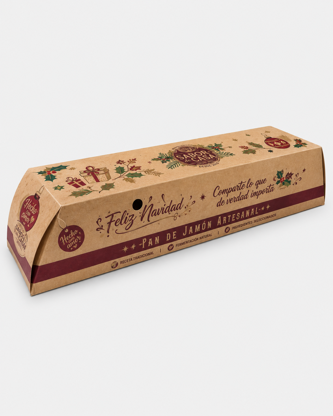 Caja para pan de jamón — vista alternativa