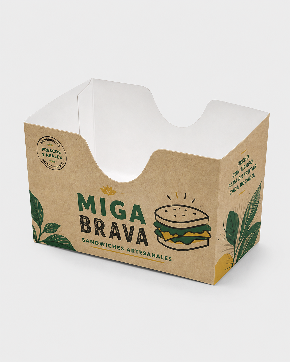 Caja para sándwich — vista alternativa