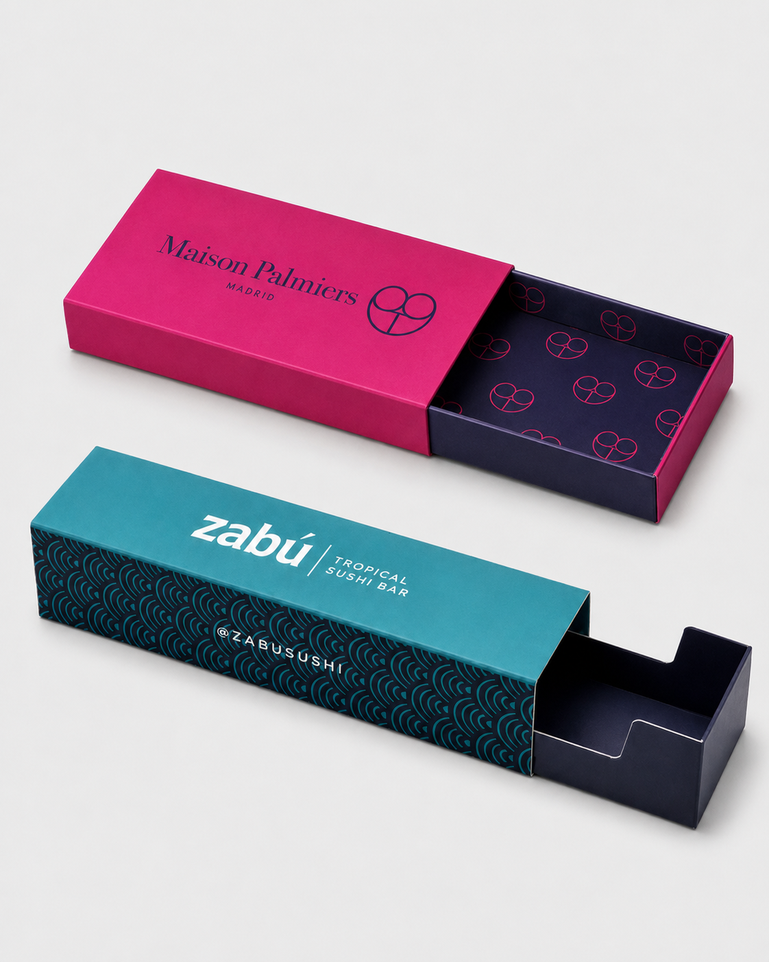 Caja de sushi tipo cerilla — vista alternativa
